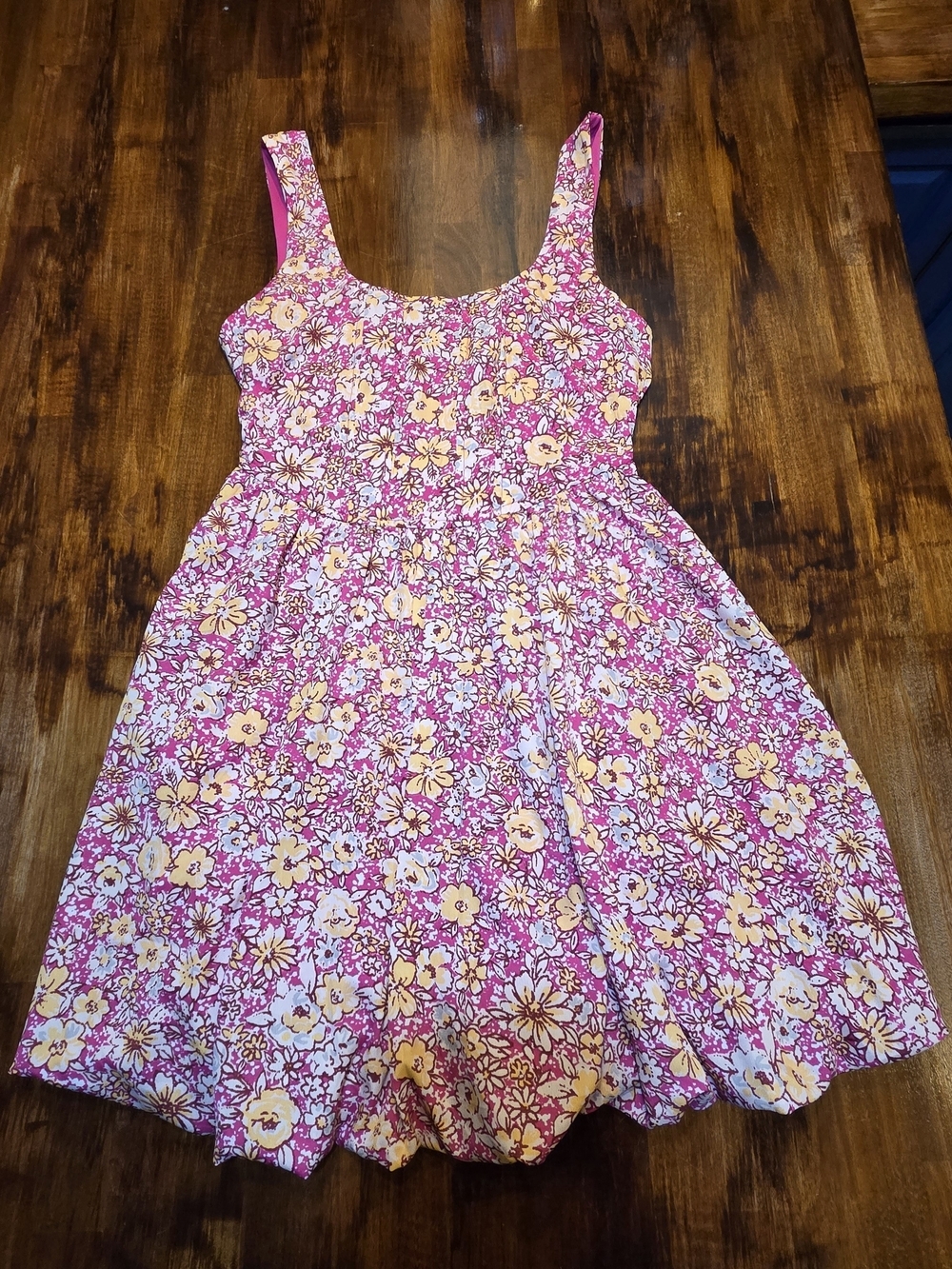 Band of the Free S Women's Corset Dress with Bubble Hem Cottegecore Floral